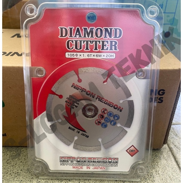 Mata Pisau Potong Keramik Kering 4" NIPPON RESIBON / Diamond Wheel Dry