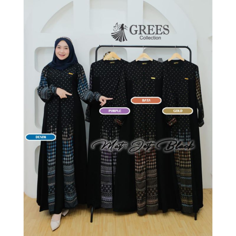 Gamis jet black/gamis wolfis grees collection