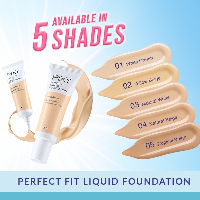 PIXY PERFECT FIT LIQUID FOUNDATION | Pixy foundation Cair
