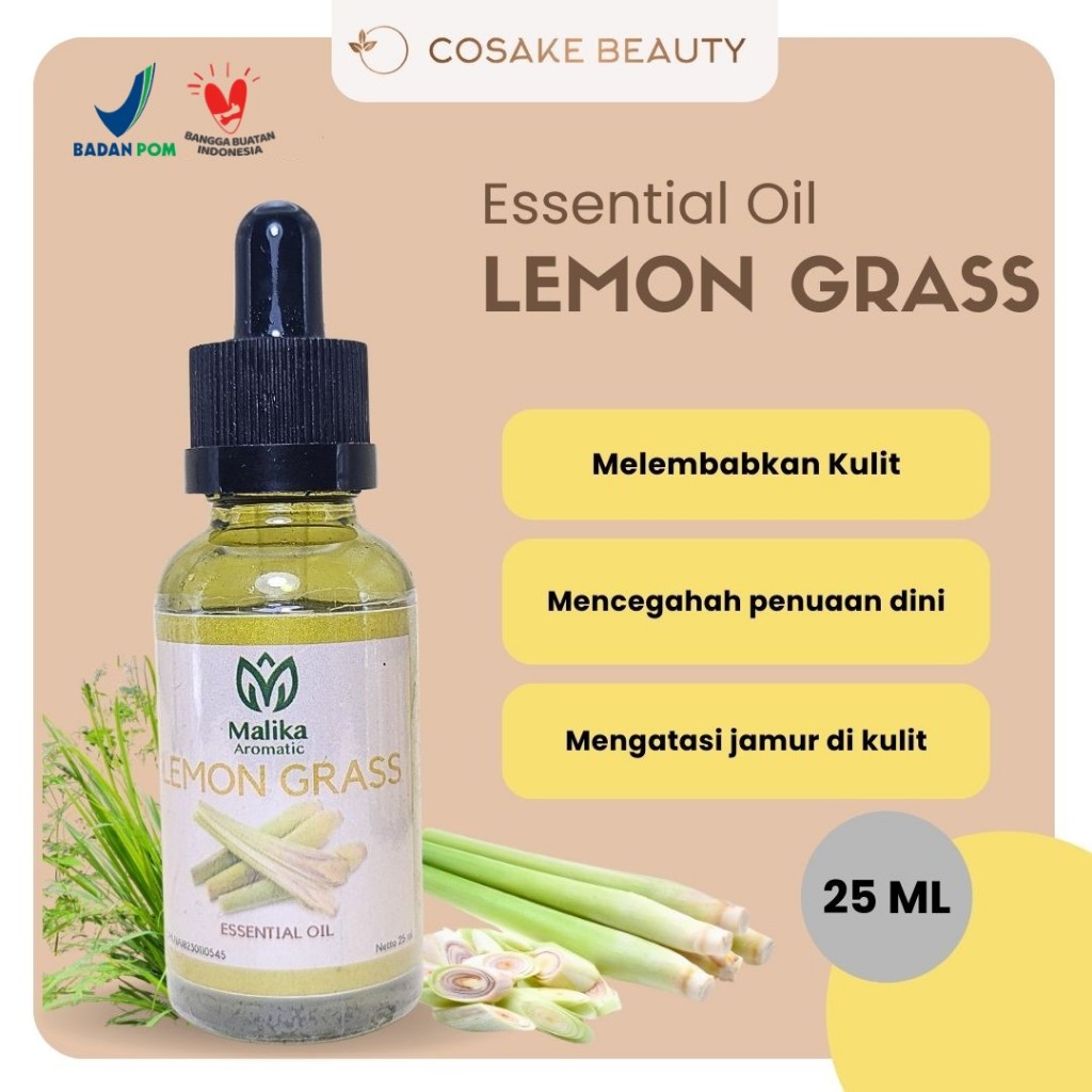 Essential Oil 25 Ml Lemon Grass / Essential Oil / Aromaterapi / Aromatherapy Oil / Oil Essential Aro