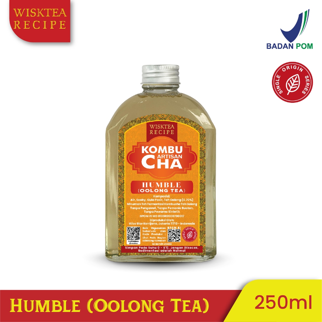 

Wisk Tea Artisan KOMBUCHA HUMBLE (OOLONG TEA) 250ml