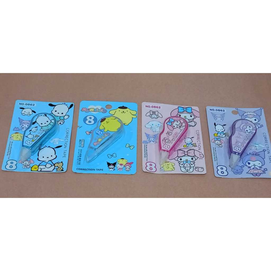 

CORRECTION TAPE SANRIO CORRECTION TAPE KUROMI TAPE KOREKSI ROLL CORECTION TAPE ANAK SEKOLAH ALAT TULIS SEKOLAH KARAKTER SANRIO PENGHAPUS PULPEN MODEL TARIK CORRECTION TAPE POCHACO