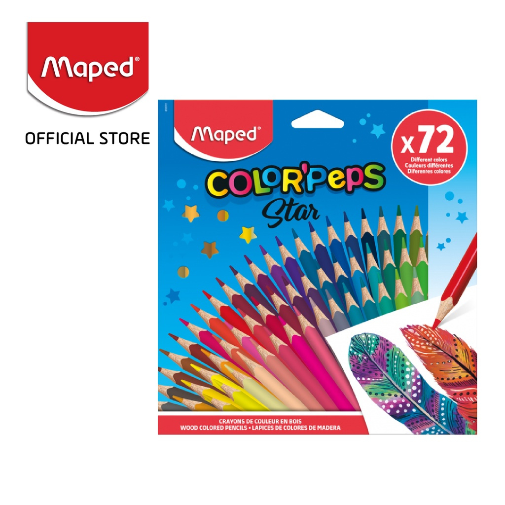 

Maped Pensil Warna ColorPeps Star isi 72 warna kemasan cardbox