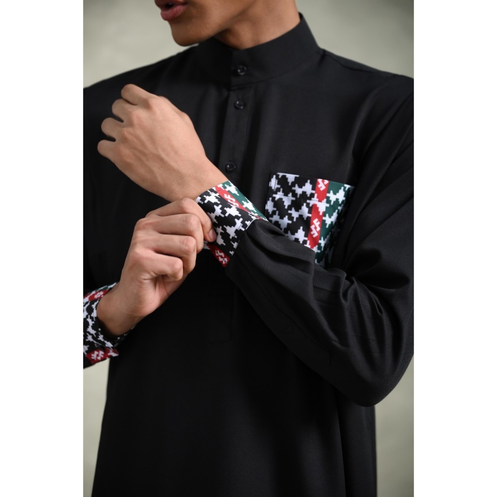 Fatih - Gamis Pria Thobe Motaz Long Black-2