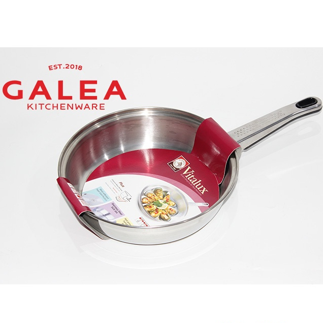 Wajan Anti Lengket Stainless Zebra / Wajan Penggorengan Stenlis / Wajan Zebra Tebal Stenles / Frying