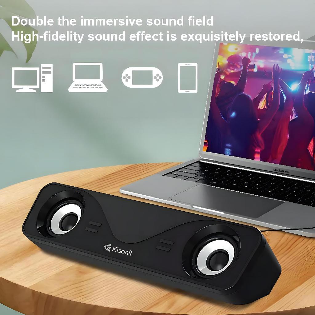 Kisonli Speaker Laptop / Komputer Soundbar I-610-5