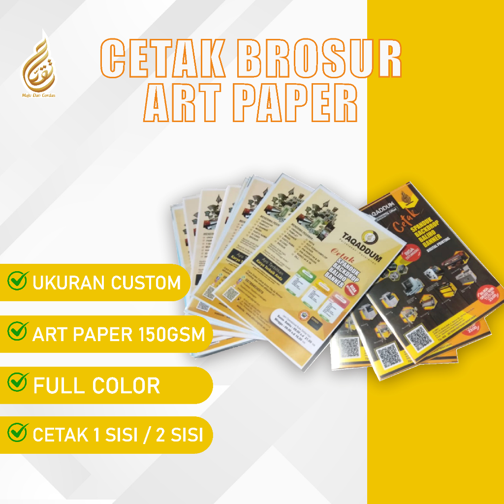 

(PROMO)Brosur/Flyer bahan Art Paper 150 GSM