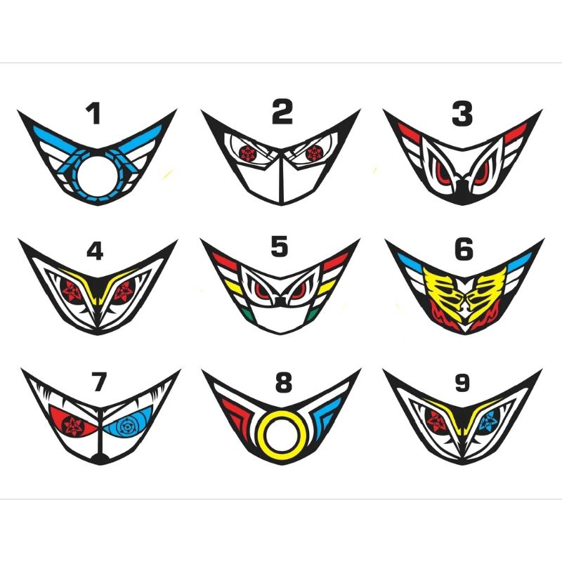 STIKER LAMPU DEPAN + SEIN BEAT NEW / BEAT STREET TERBARU