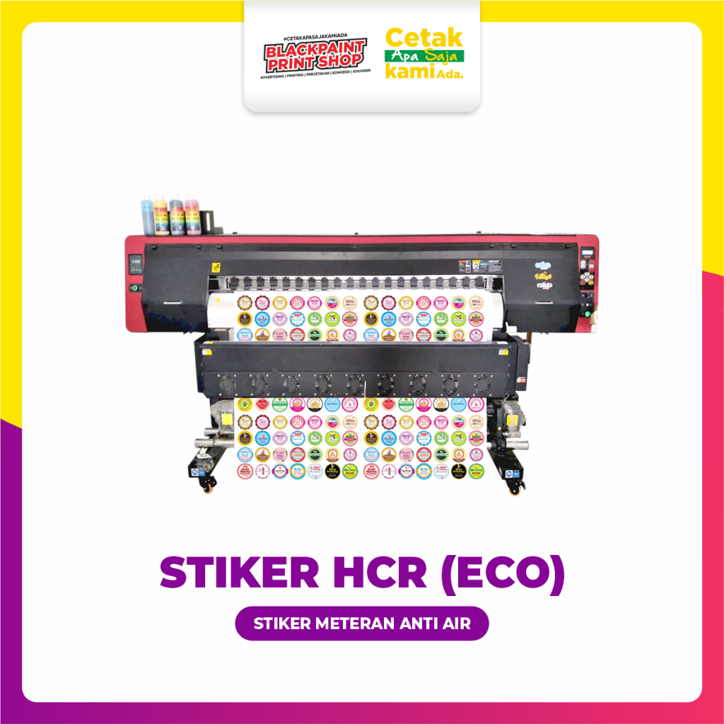 

Stiker Meteran HCR Glossy / Cetak Stiker Outdoor / Stiker Printing Anti Air (Print Eco)