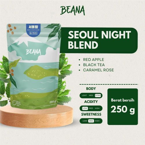 

Beana Roastery - Seoul Night Blend Coffee Roasted Beans | Blend Kopi Robusta Arabica 250gr