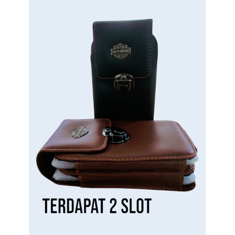 Dompet Kulit Hp Pinggang Pria Ukuran 6,6 Inchi / Dompet Hp Pinggang Kulit Asli- Sarung hp kulit pria
