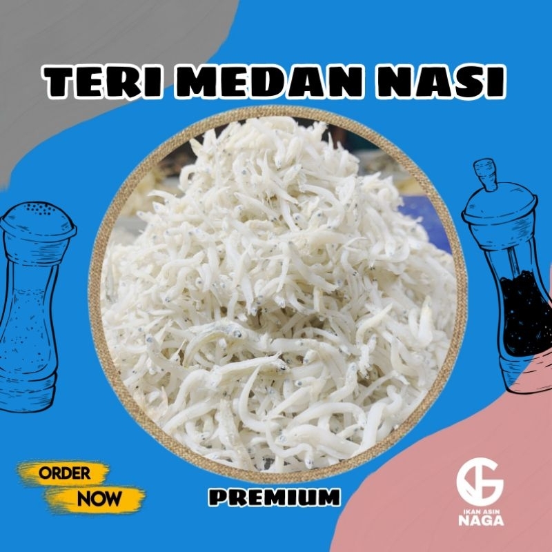 

IKAN TERI MEDAN NASI PREMIUM 100gram