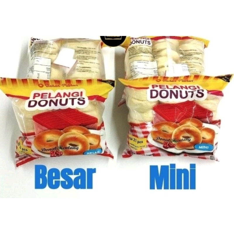 

Ssl09 Cemilan Donat Donut Pelangi Donuts Kentang Mini isi 21 Enak Oleh-oleh Oleh oleh dll