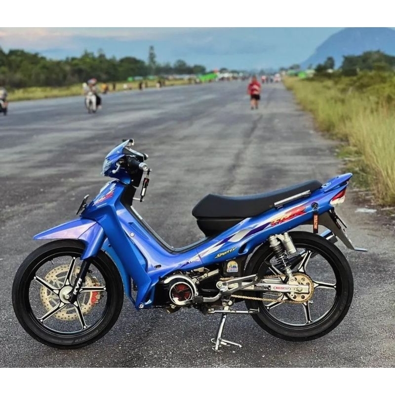 Sticker Striping FIZ R Sporty 1997 1998 Biru Stiker Lis Decal Body Standar Ori Yamaha F1zR FIZR Spor