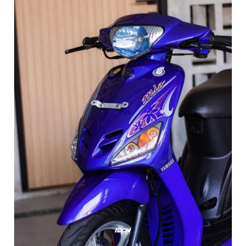 (BAYAR DI TEMPAT) Striping Mio Sporty 2005 Biru Stiker Lis Decal Body Standar Ori Yamaha Mio Sporty 