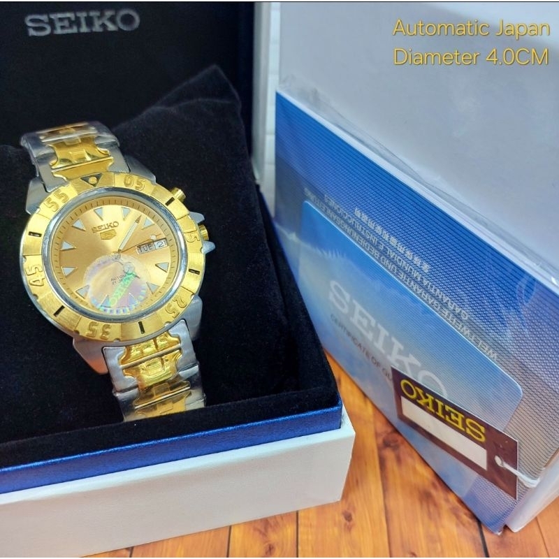 Jam Tangan Seiko 5 Automatic Tanpa Baterai Fullset