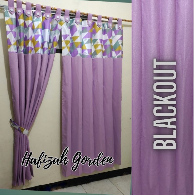 Gorden Ungu Untuk Gorden Jendela Dan Gorden Pintu Model Kancing Kain Blackout Tirai Jendela Tirai Pi