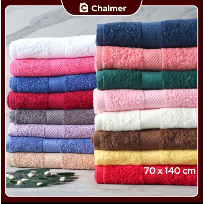 Chalmer - Handuk Mandi Chalmer 70 x 140 cm Handuk Mandi Dewasa Ukuran Besar