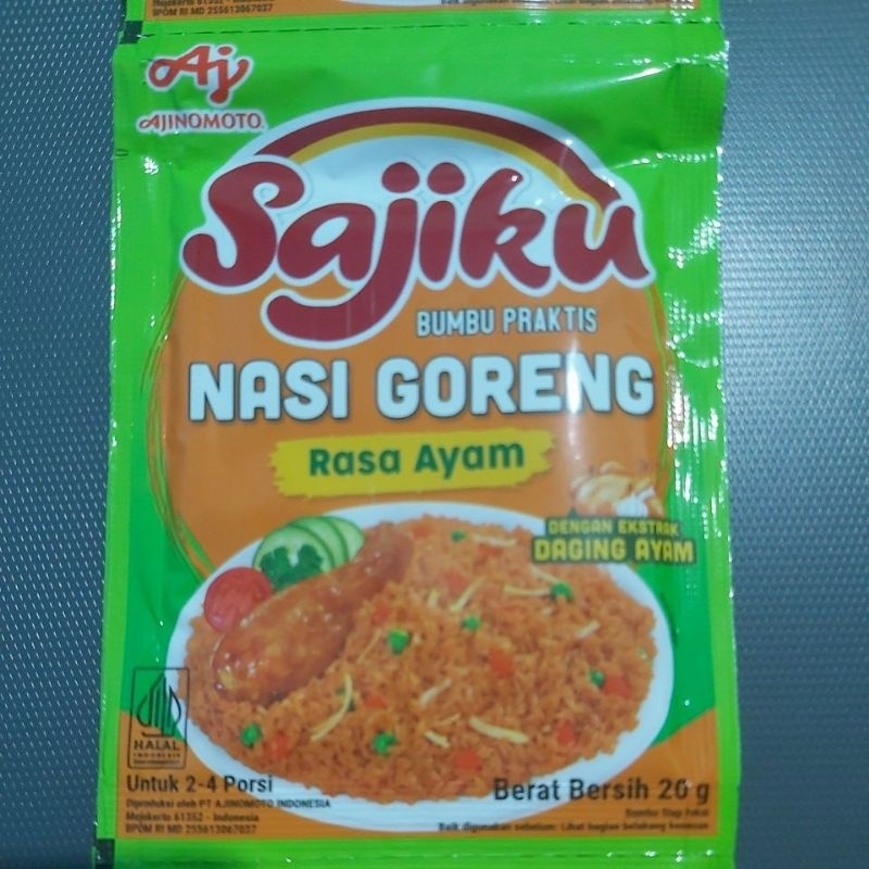

Sajiku Bumbu Praktis Nasi Goreng Rasa Ayam Ecer 20 g