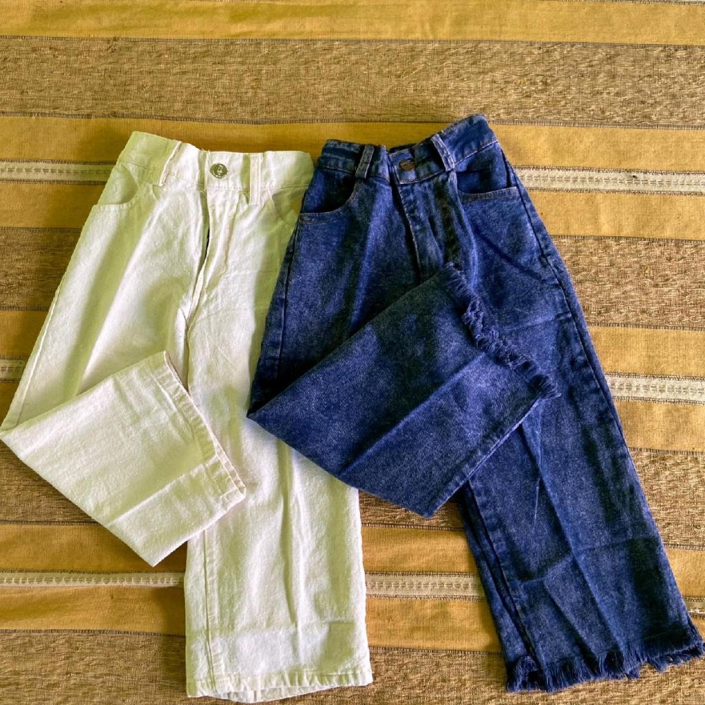 Celana Highwaist Kulot anak umur 1-12 Tahun - Kulot Jeans anak fashion