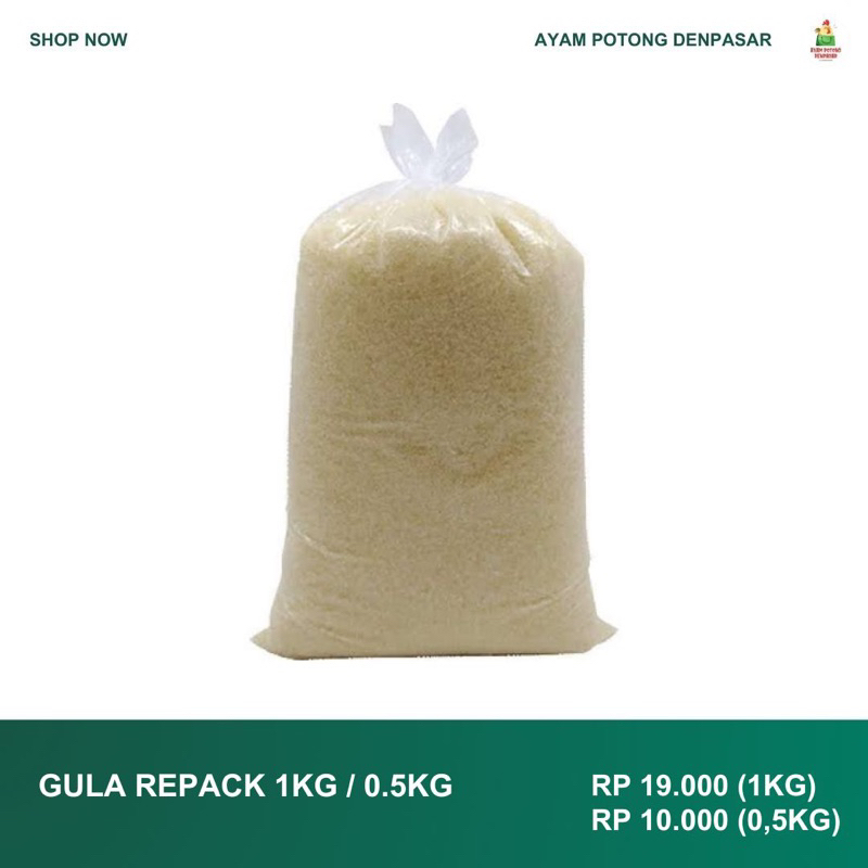 

GULA REPACK 1KG / 0,5KG