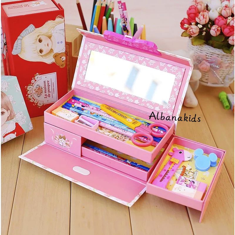 

Kotak Pensil Kode Susun 3 Kuromi Cinamonroll / Tempat Pensil Pin 3D / Fancy