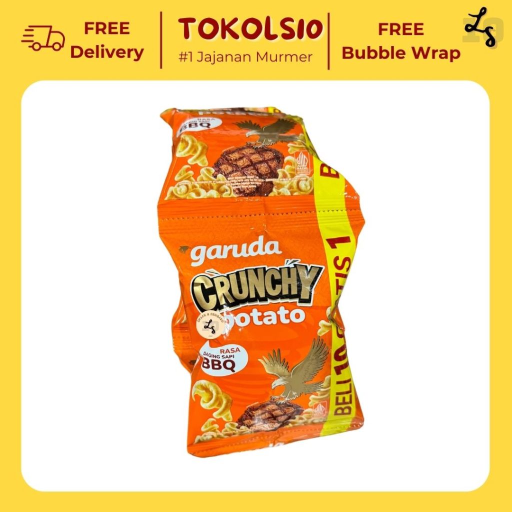 

Garuda Crunchy Potato/O'Corn Keripik 1 Renceng 10 pcs