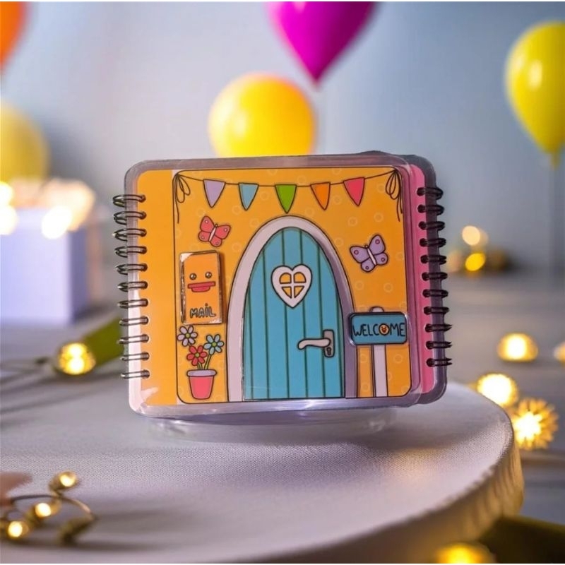 D001 - LALAFANFAN DUCK BEBEK Paper Doll Paper Book Paperdoll Paperbook Quiet Book Mainan Edukasi Bon