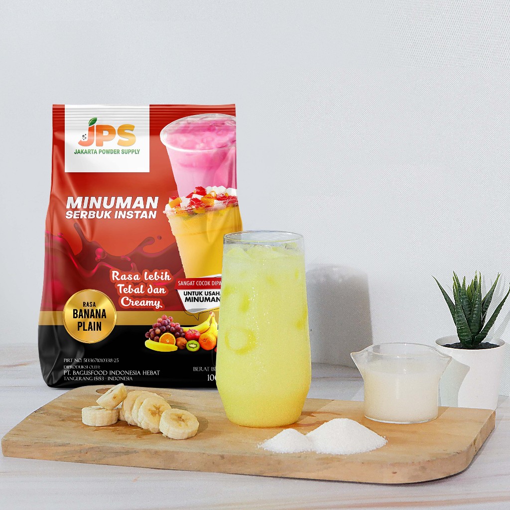 

Bubuk minuman banana plain