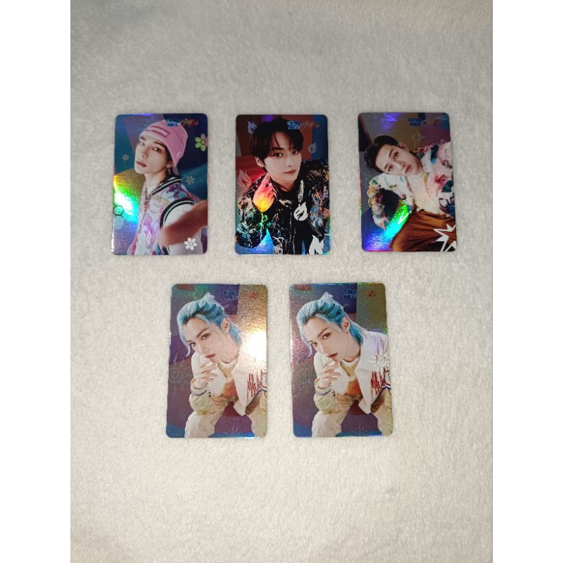 PC Photocards Stray Kids x Ultra Milk Bangchan Hyunjin Hj Lee Know Lino Felix SKZ Hologram
