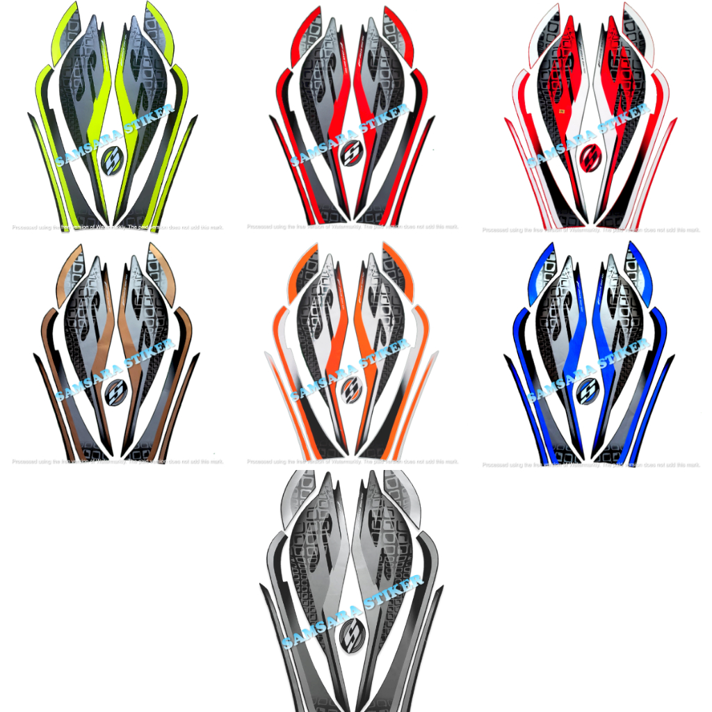 STICKER STRIPING MOTOR HONDA SCOOPY SPORTY 2019 STANDAR FULL SET