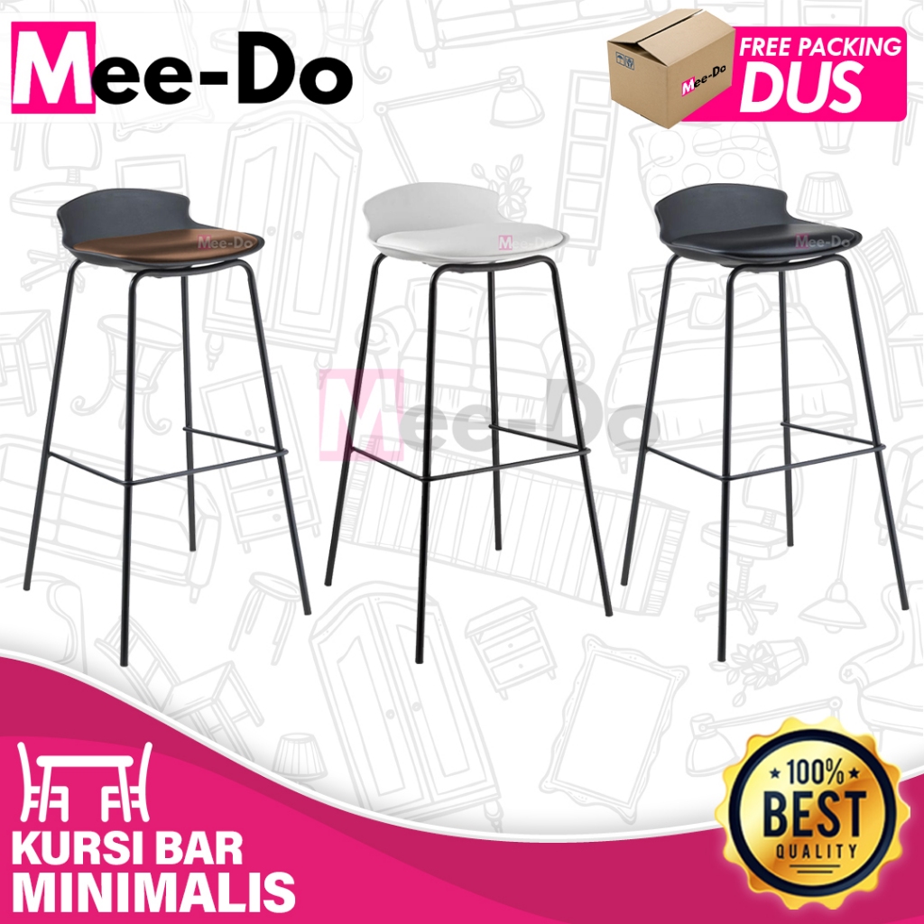 Mee-Do Kursi Bar Minimalis Nordic Bar Stool Cafe Mini bar
