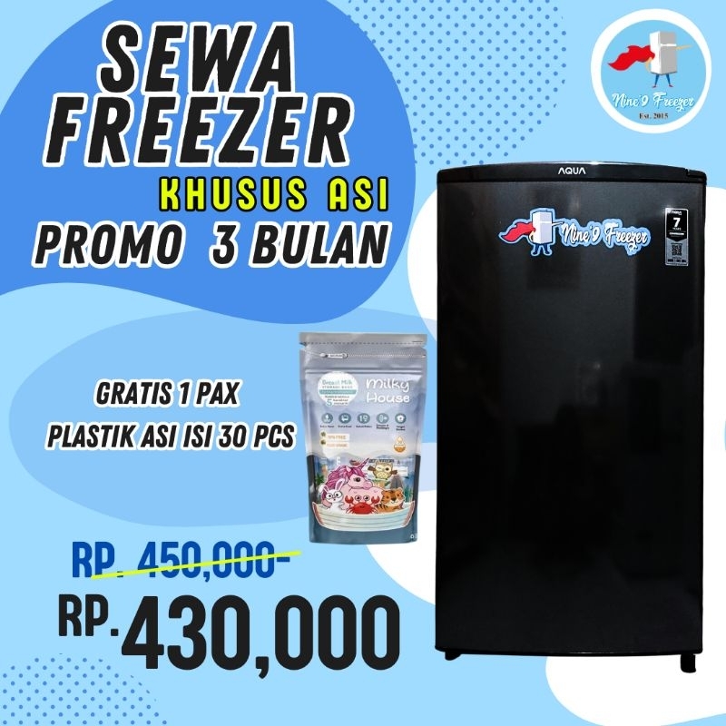 Freezer ASI sewa 3 bulan Nine'9 Freezer