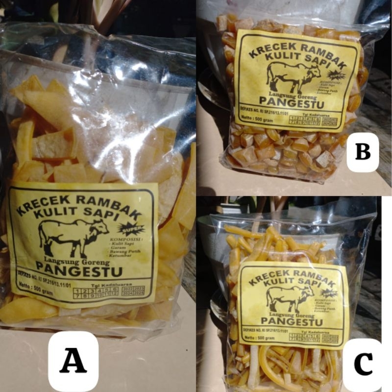 

KRUPUK KRECEK RAMBAK MENTAH/500g/SNACK KILOAN MURAH