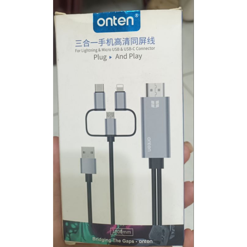 Kabel HDMI-USB-USB C Connector
