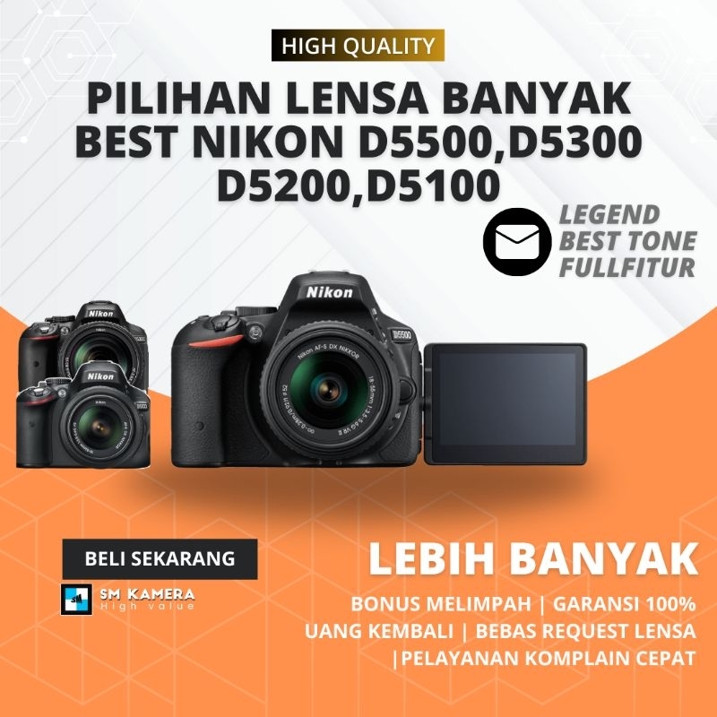 [DSLR KEBAL] NIKON D5500 WIFI NIKON D5300 NIKON D5200 NIKON D5100