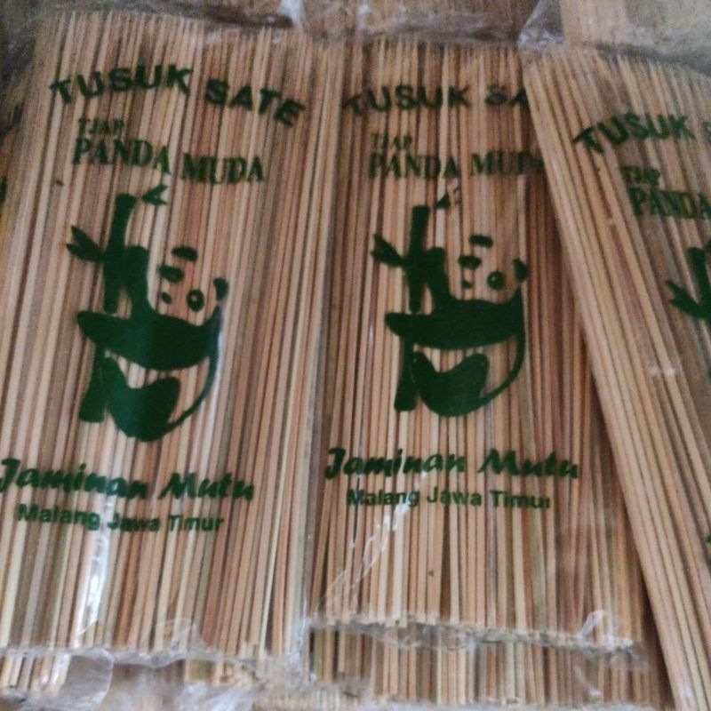 TUSUK SATE AYAM 22cm cap panda tusuk sate ayam cap panda