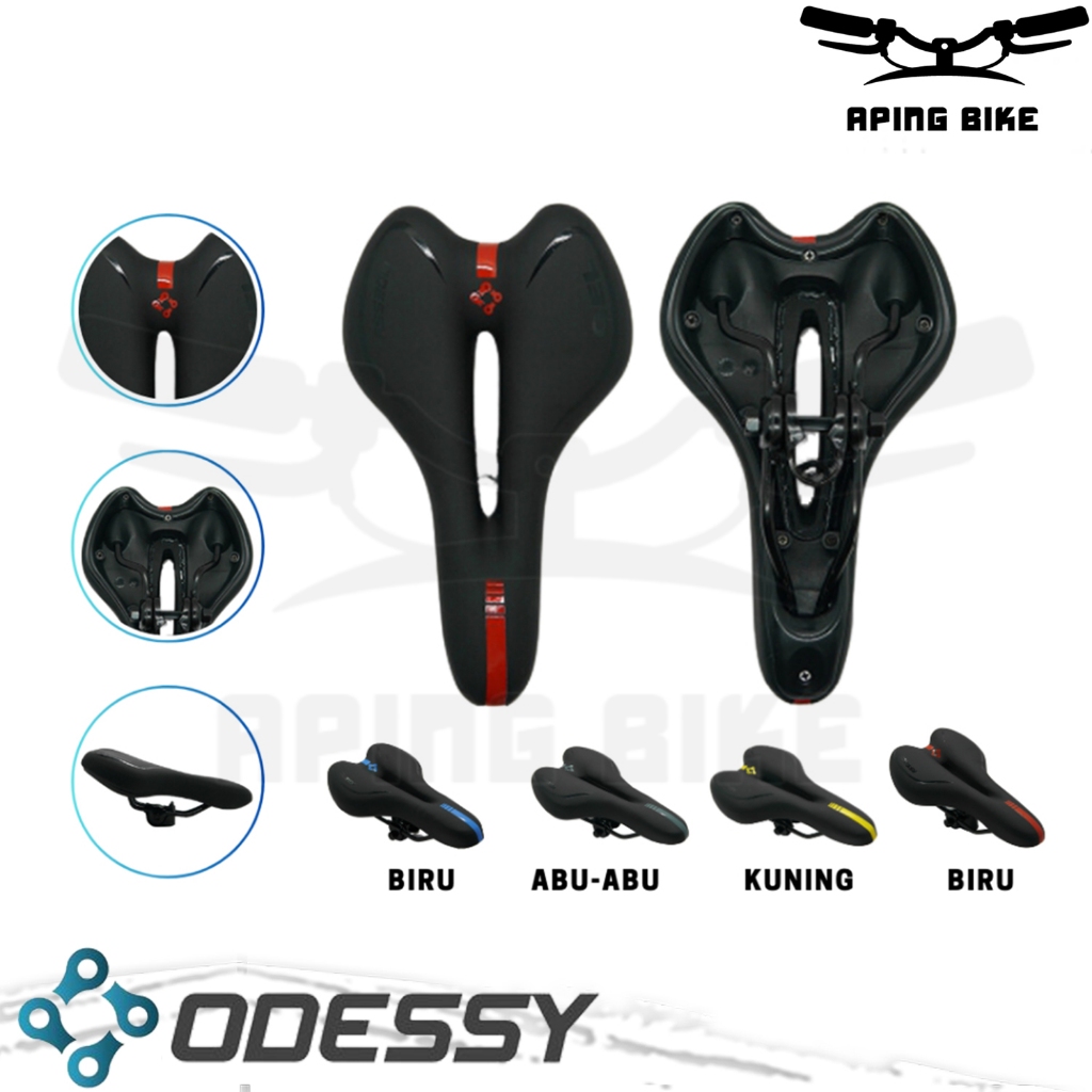 Saddle Odessy GEL SPORT Sadel Jok Sepeda MTB Lipat Road Bike Mini BMX