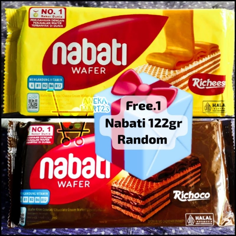 

NABATI BELI 2 FREE 1 RICHEESE RICHOCO Wafer Krim Keju Coklat