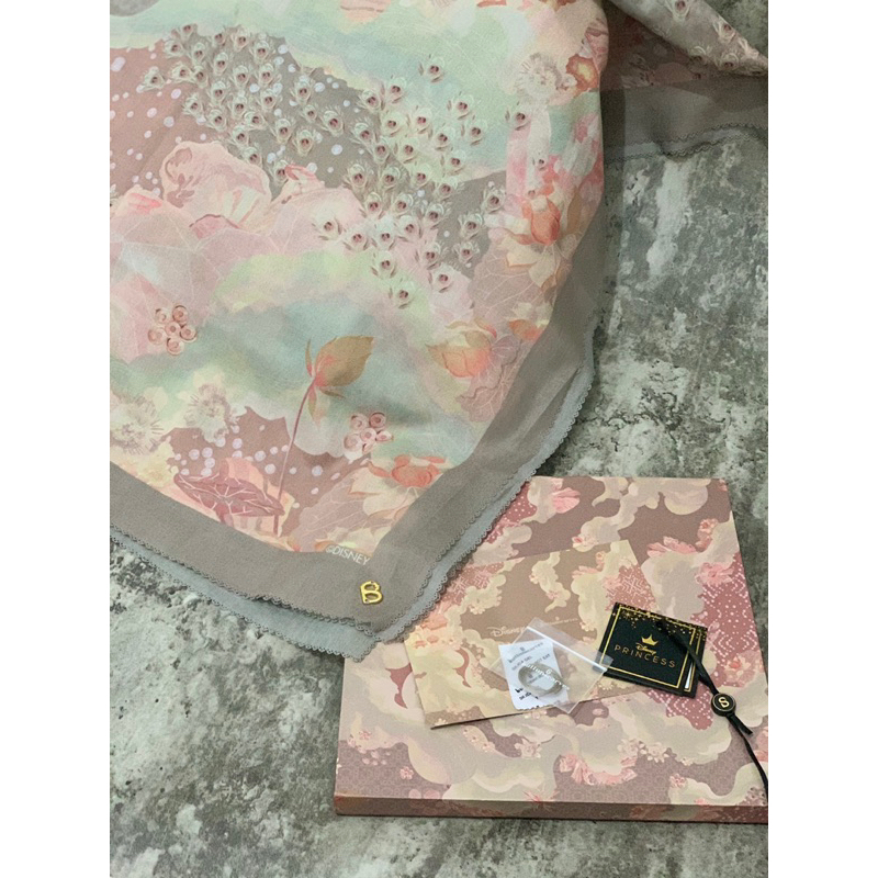 Preloved/PL Buttonscarves x Disney Arabian Night Series Palm voal Syari/XL