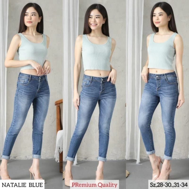 NATALIE BLUE CELANA JEANS WANITA JUMBO