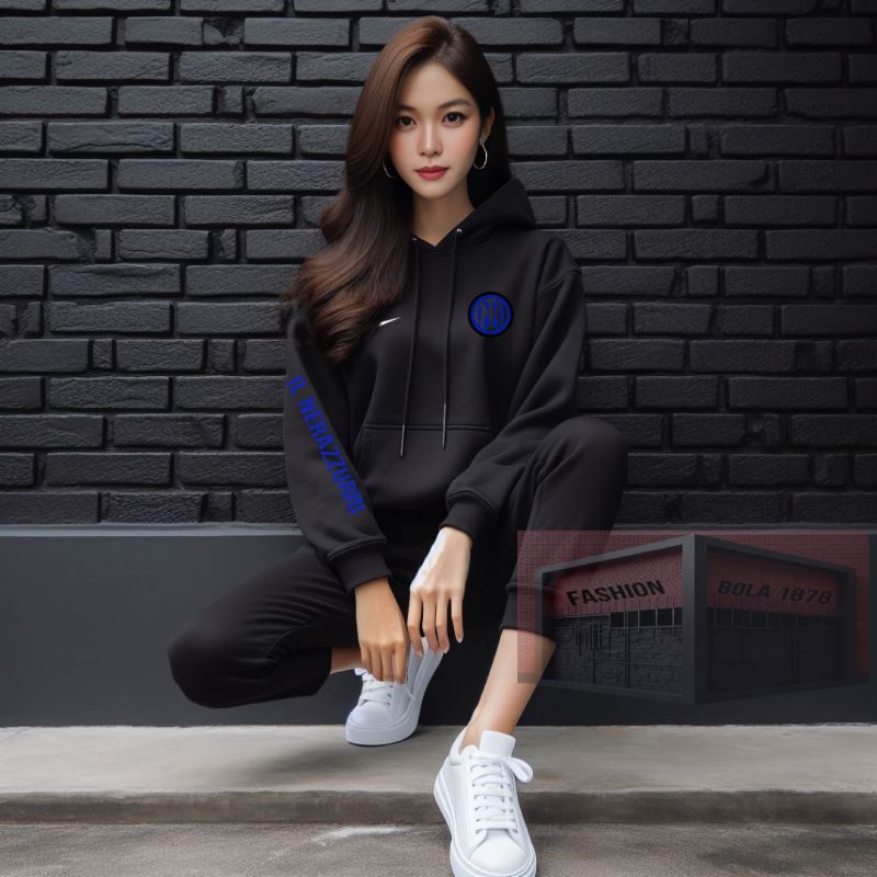 Sweater Hoodie Inter Milan Hoodie Inter Sweater Inter Terbaru Pria Wanita Fleece cotton Tebal