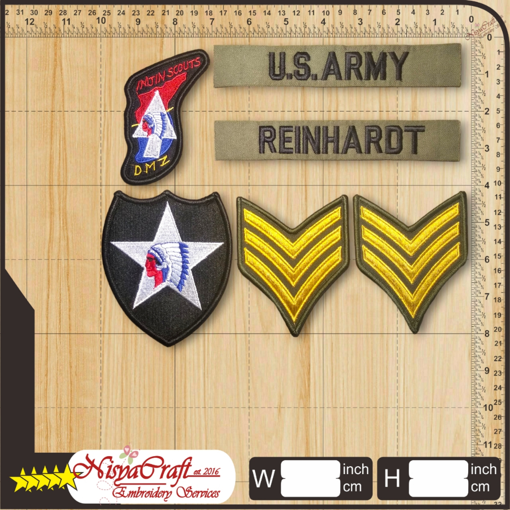 NCEP0101-0021-US ARMY IMJIN SCOUT  John lennon Reinhardt Jaket patch Pack