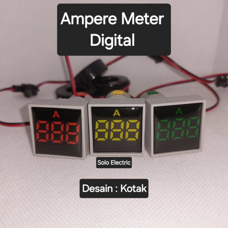 Ampere Meter Digital / Pilot Lamp Ampere / Pilot Ampere