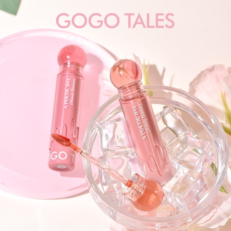 Gogo Tales A Poetic Day Mirror Watery Lip Gloss Moisturizing and Light gogo tales lip liptint