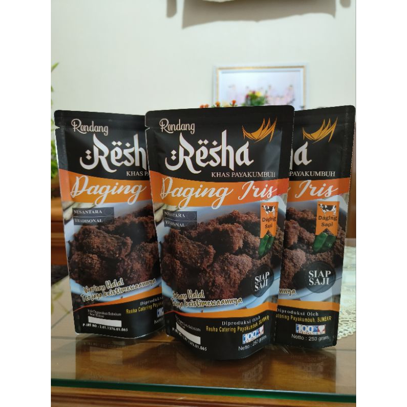

Rendang Daging Iris 250 g - Resha Khas Payakumbuh