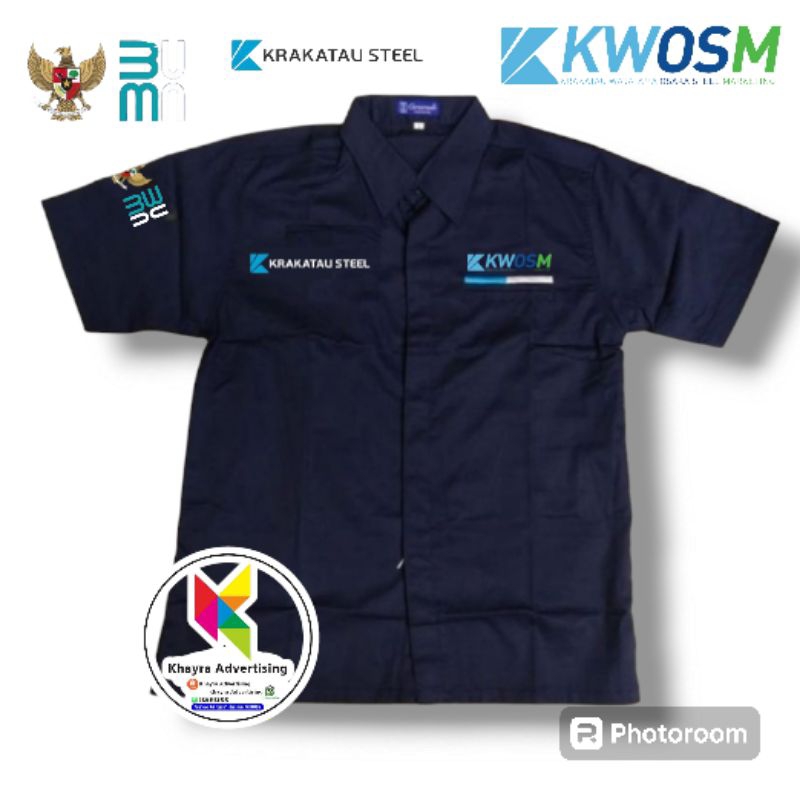 kemeja Bumn krakatau steel kwosm seragam bumn krakatau steel kwosm baju navy