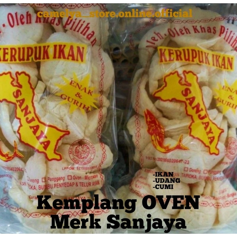 

Kemplang OVEN Udang/Ikan/Cumi Merk Sanjaya 250gram Khas Bangka