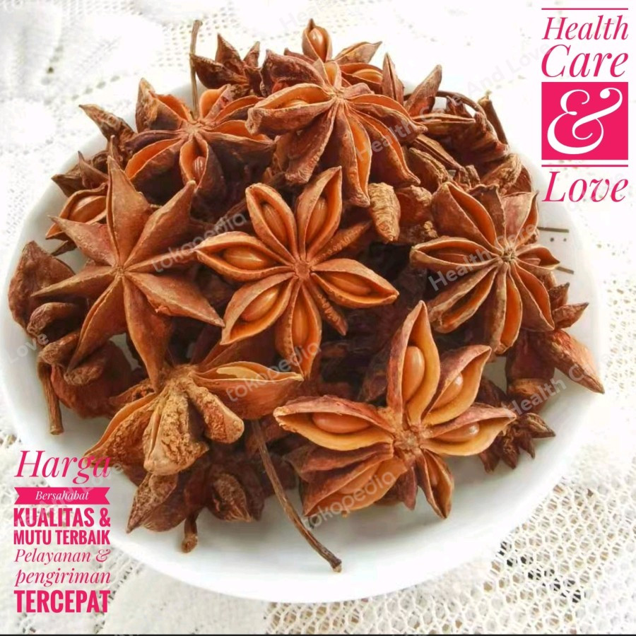 

Da Hui Xiang 大茴香 八角 Bunga Lawang Pekak Star Anise 50 Gr