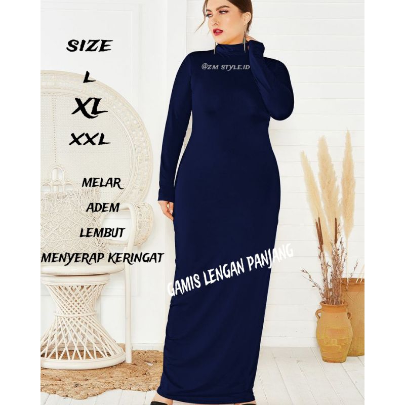 MANSET GAMIS POLOS | BAJU GAMIS | INNER GAMIS